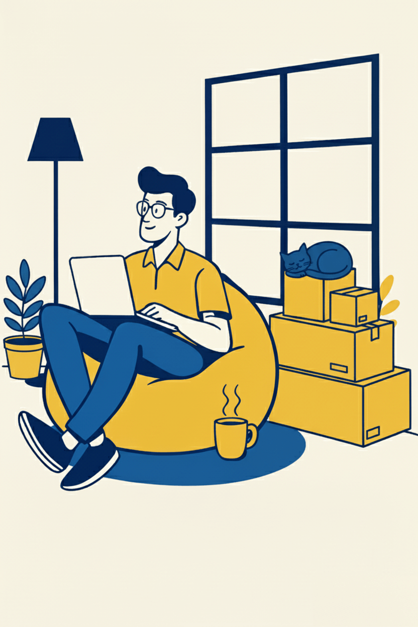 Truck driving on a scenic road